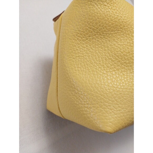 Moscardini~Firenze- Soft Yellow Leather Travel Toiletry Bag- NWOT - Picture 10 of 16